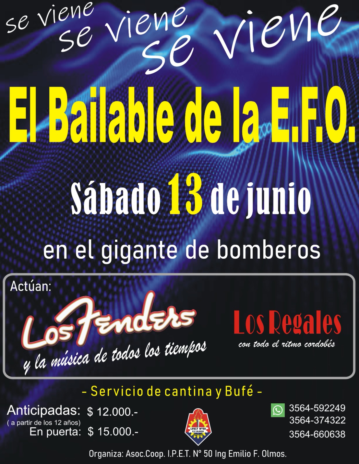 Invitación baile bomberos